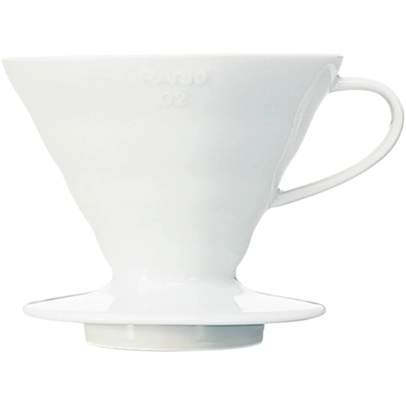 V60 Kaffedripper 02 Keramik / Vit - Hario VDCR-02-W by Hario color Svart