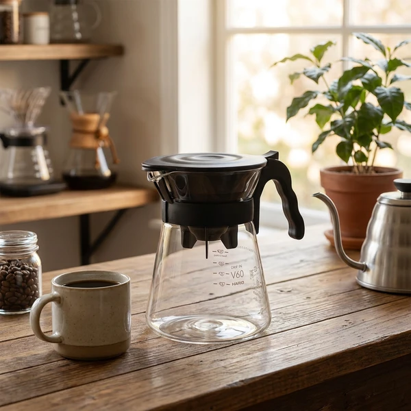 V60 Drip-in Kaffebryggare - Hario VDIR-02-B by Hario color Svart