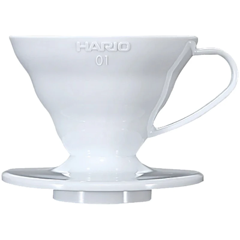 V60 Kaffedripper 01 / Vit (PP) - Hario VDR-01-W by Hario color Svart