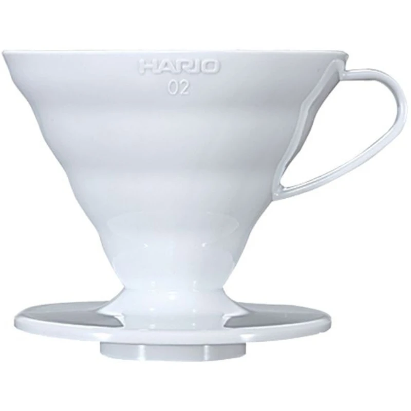 V60 Kaffedripper 02 / Vit (PP) - Hario VDR-02-W by Hario color Svart