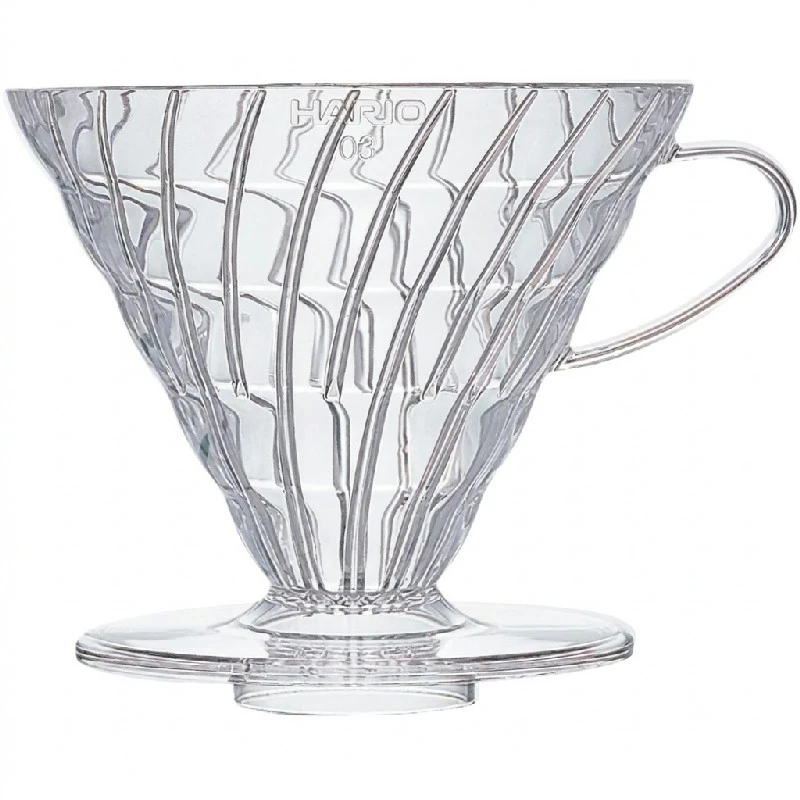 V60 Kaffedroppare 03 / Klar - Hario VDR-03-T by Hario color Svart