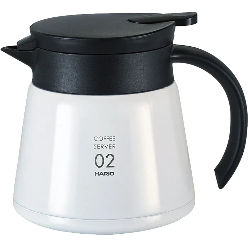 V60 Termoskanna Vit 600 ml - Hario VHS-60W by Hario color Svart