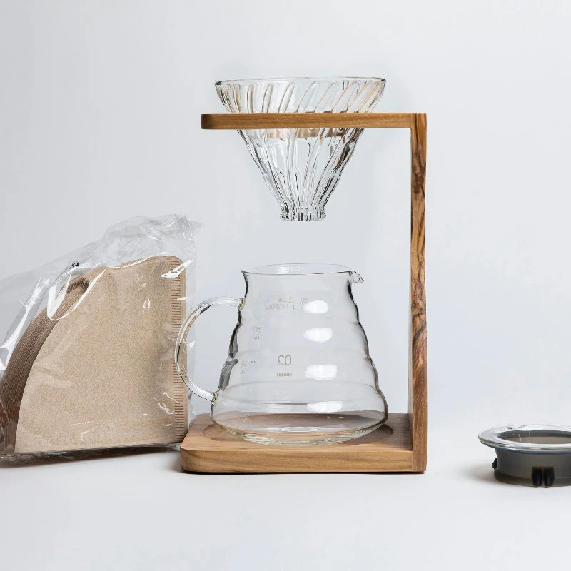 V60 Stativset i Olivträ - Hario VSS-1206-OV by Hario color Svart