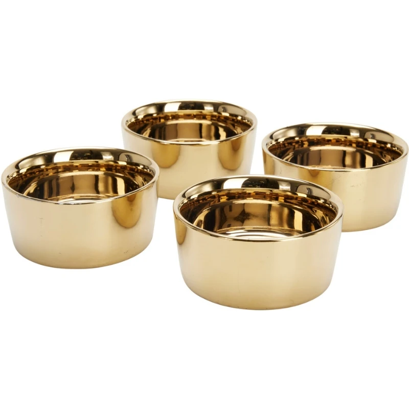 Serveringsskålar set med 4 st i stengods Ø15 cm 210001380 by Koop color Svart
