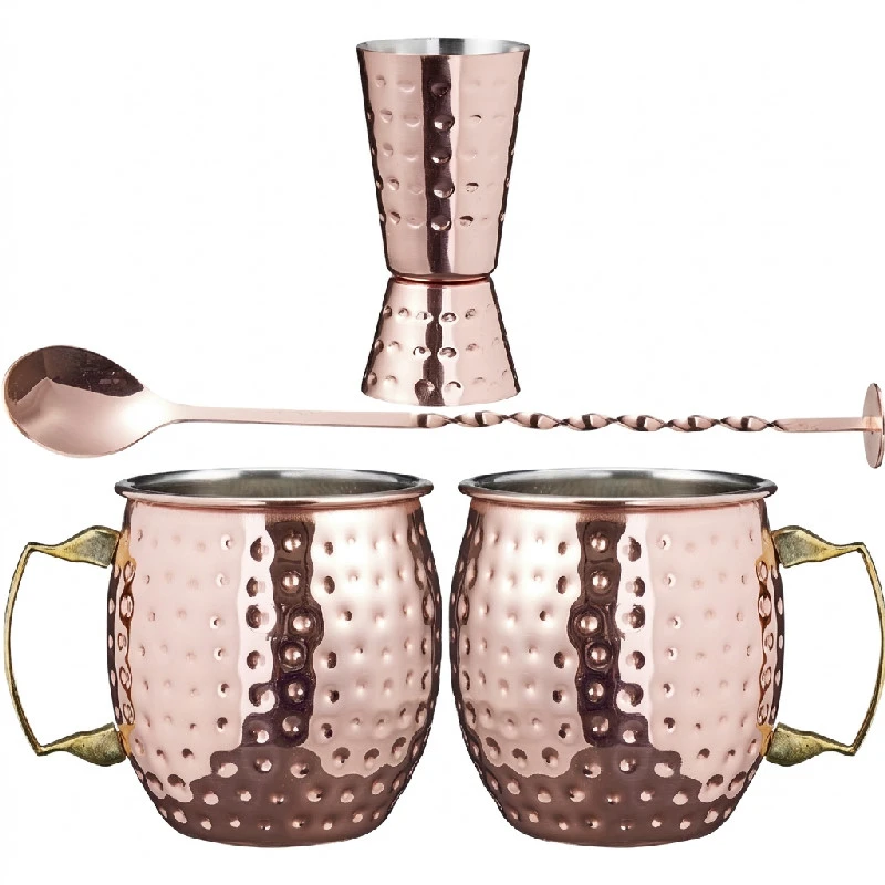 Cocktailset Moscow Mule 4 delar A15000100 by Koop color Svart