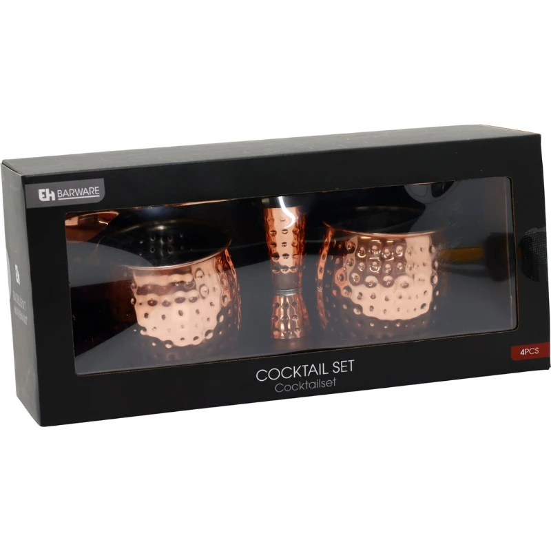 Cocktailset Moscow Mule 4 delar A15000100 by Koop color Svart