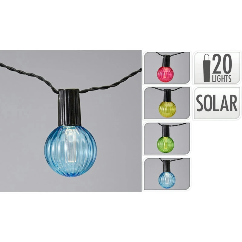 Partyljusslinga solcell 20 st klara AF5700230 by Koop color Svart