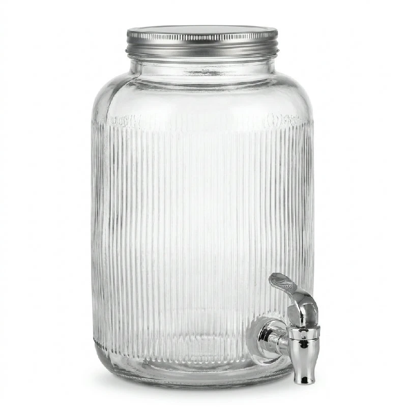 Dryckesdispenser i glas 4 liter CD4100370 by Koop color Svart