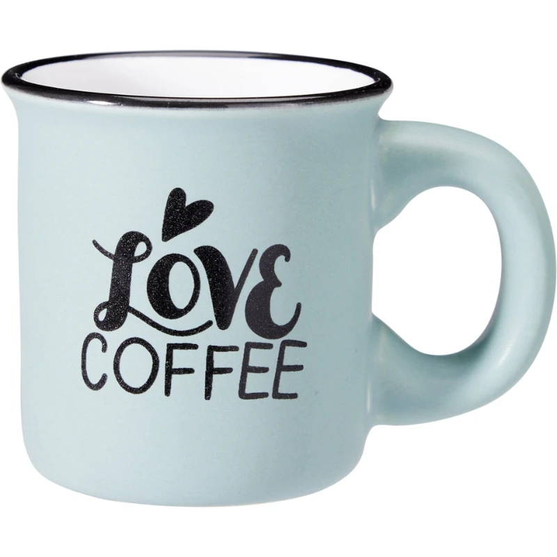 Kaffemuggar set 7 delar 110 ml Q09000050 by Koop color Svart