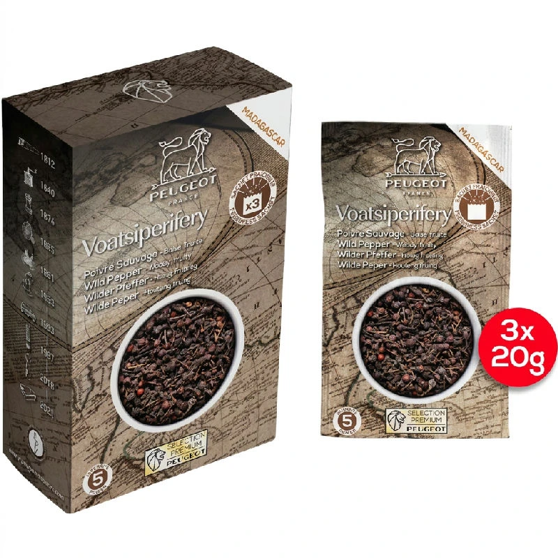 Peugeot Voatsiperifery Peppar 60 g 42493 by Peugeot color Svart