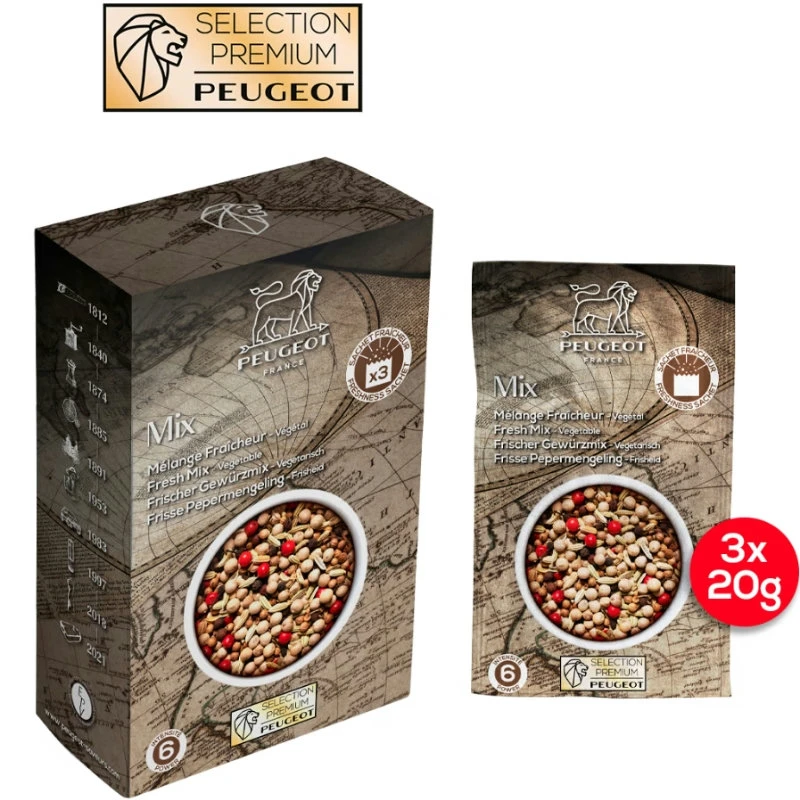 Peugeot Pepparblandning till fisk 60g 42714 by Peugeot color Svart