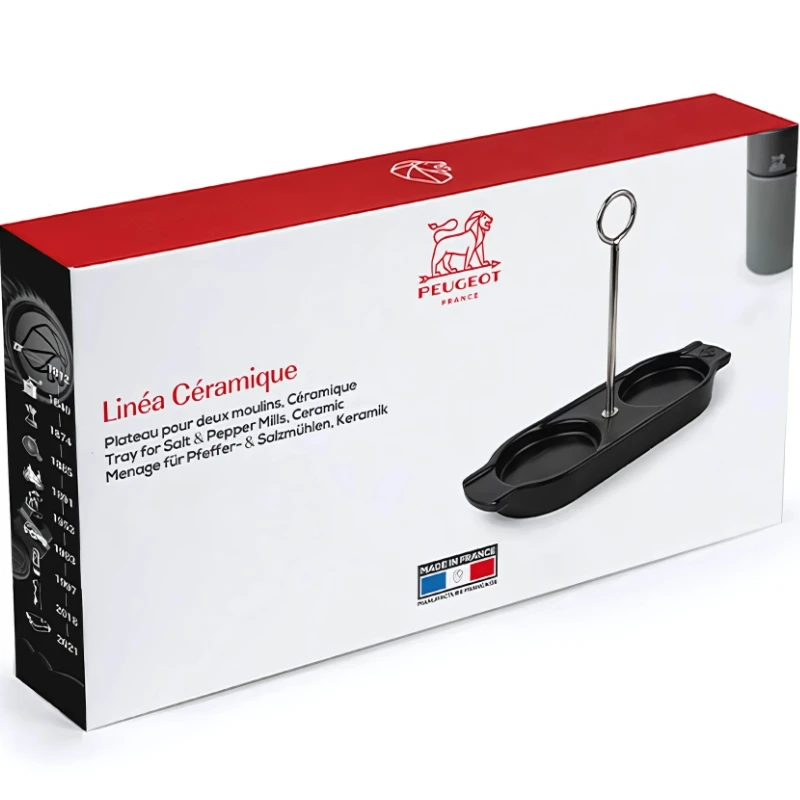 Peugeot Linea keramisk bricka med handtag, satinsvart 44527 by Peugeot color Svart