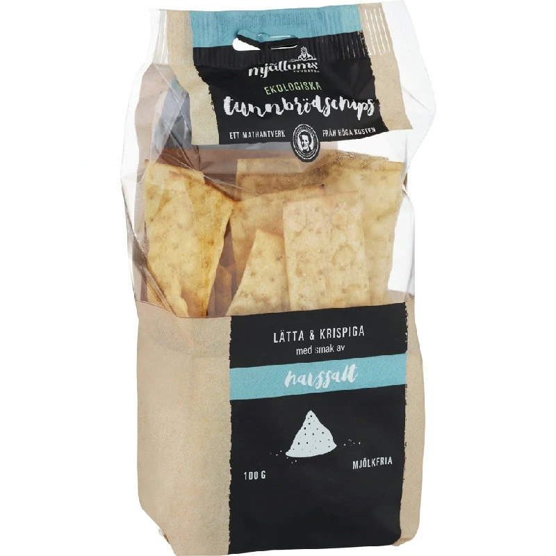 Eko Tunnbrödschips Havssalt 100g 14011 by Deli Drengene color Svart