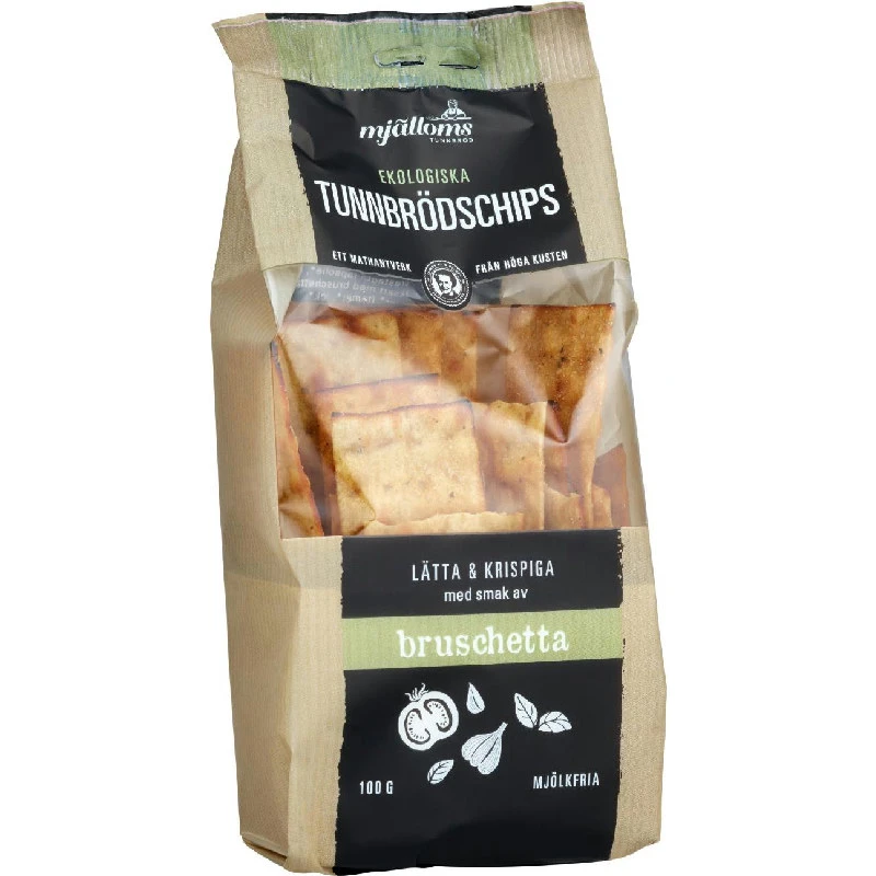 Eko Tunnbrödschips Bruschetta 100g 14031 by Deli Drengene color Svart