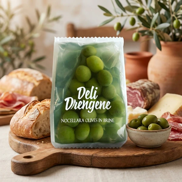 Gröna Nocellara Oliver Hela 200g 2161 by Deli Drengene color Svart