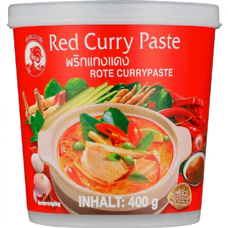 Röd currypasta 400 G 264731 by Cock color Svart