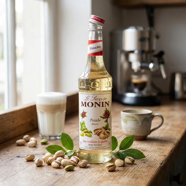 Monin Syrup Pistachio / Pistasch FL 70 61236 by MONIN color Svart