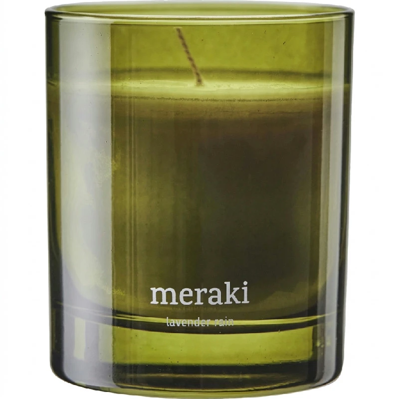 Meraki Doftljus Lavender Rain, Grön Hög 200 g 366650202 by Meraki color Grön