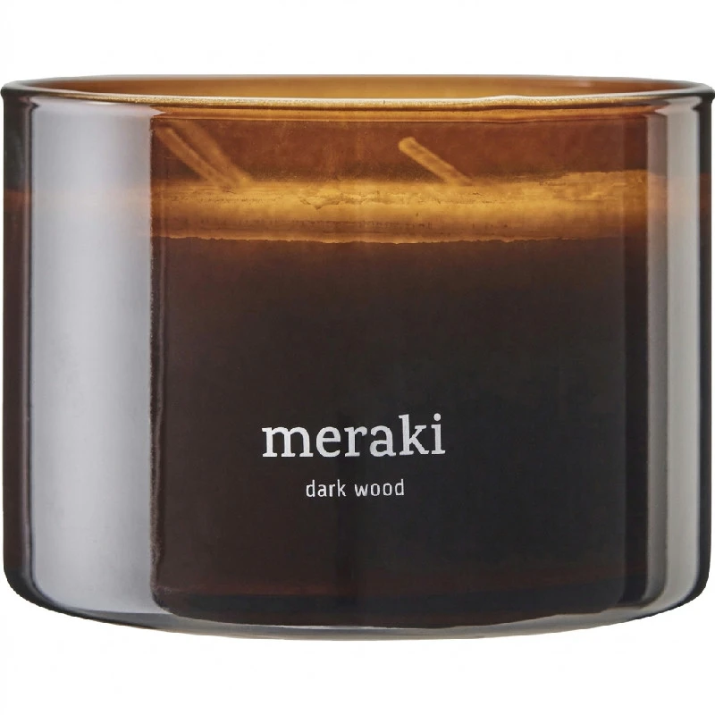 Meraki Doftljus, Dark Wood, Brun Stor 366650305 by Meraki color Bruin