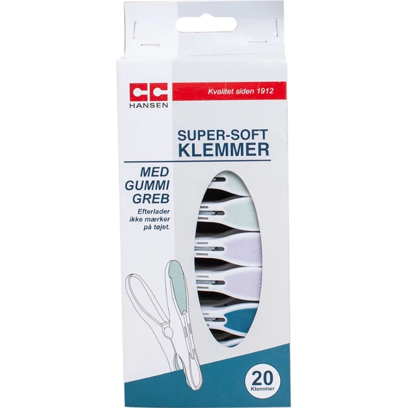 CC Hansen Super-soft klämmor i plast 1263AG by CC Hansen color Assorterad