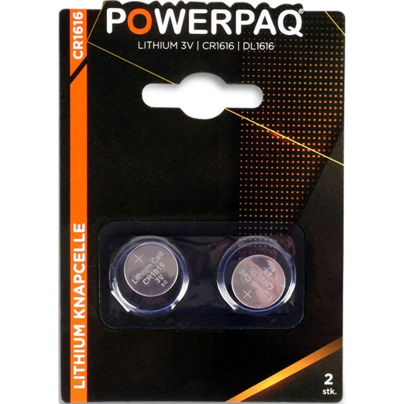 Batterier | Litium CR1616 3V | PowerPaq 12932AG by PowerPaq color Silver