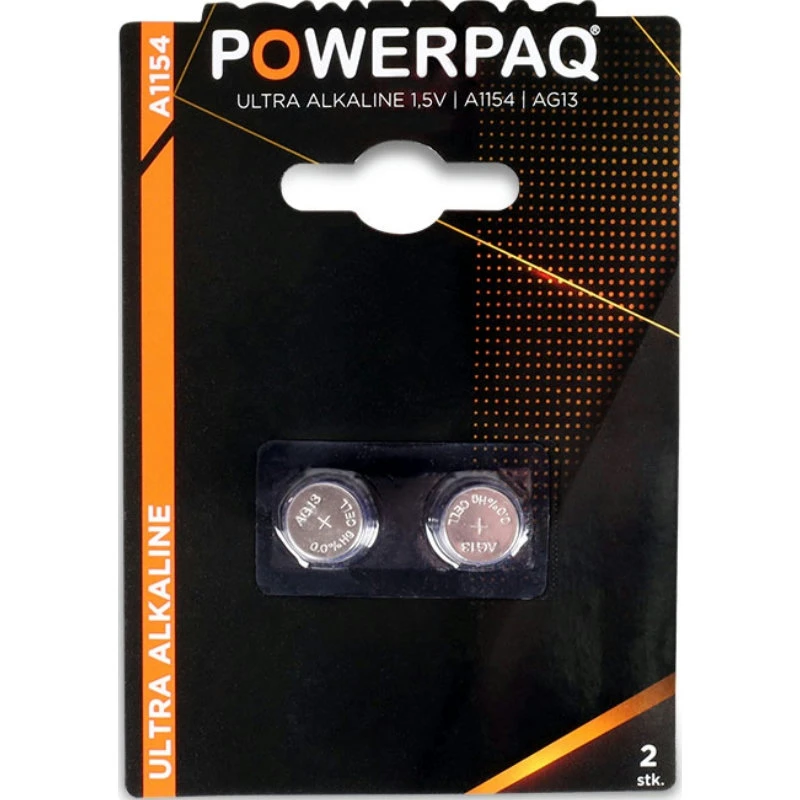 Batterier | Ultra alkaline A76 | PowerPaq 12946AG by PowerPaq color Svart/guld