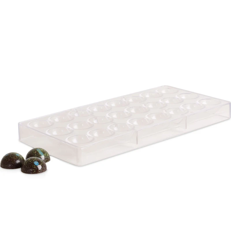 Royal Series Chokladform för 24 Halvklot i Klar Plast 13309AG by Royal Series color Grijs