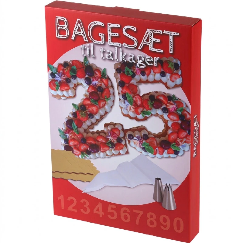 Bakset för siffertårtor 13519AG by Standard color Standaard