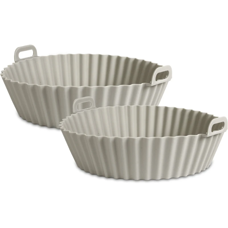 Silikonformar, runda | 2 st. | Ø16+Ø20 cm 13720AG by Airfryer color Grijs