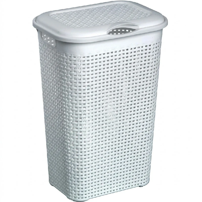 Rattan Tvättkorg Vit | Plast1 175006AG by Plast1 color Vit