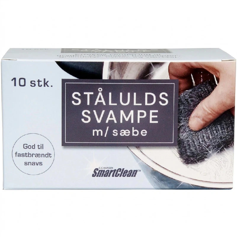 Stålullssvampar med tvål | 10 st/frp | CC Hansen 3646AG by CC Hansen color Assorterad