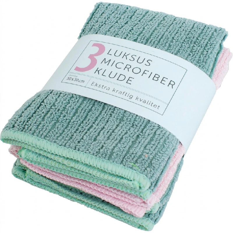CC Hansen Mikrofiberdukar extra kraftig kvalitet 3-pack 4039AG by CC Hansen color Svart