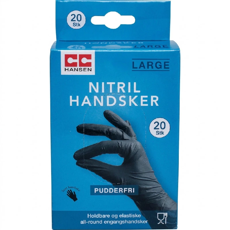 Nitrilhandskar | Large | 20 st | CC Hansen 4775AG by CC Hansen color Svart