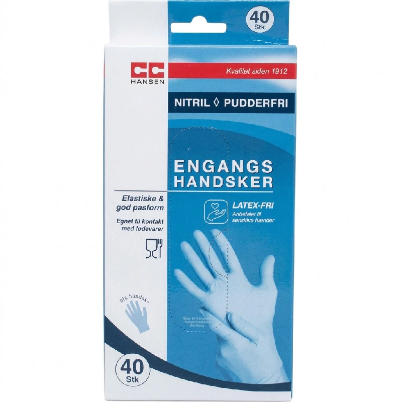 Engångshandskar | Nitril | 40 st. | CC Hansen 4784AG by CC Hansen color Svart