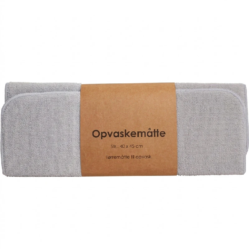 Diskmatta i mikrofiber 40x45 cm - Grå 4001AG by Diverse color Assorterad