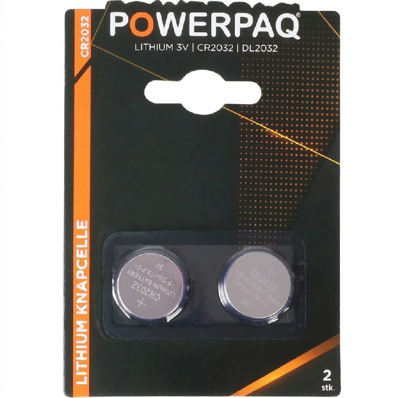 Batterier Litium CR2032 2 st | PowerPaq 12937AG by PowerPaq color Silver