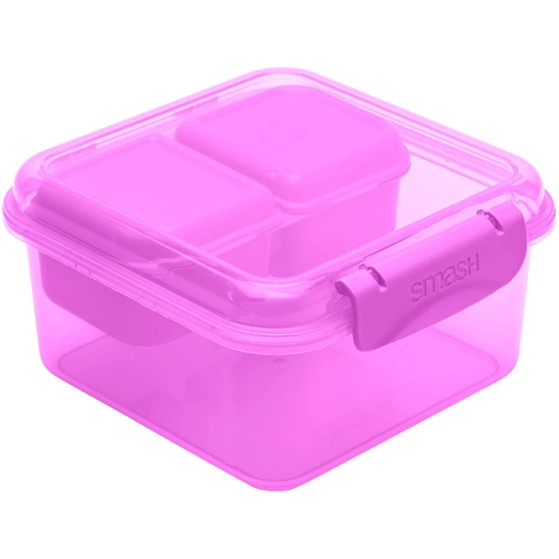 Matlåda med 2 snacksburkar 1,15 l 14702AG by SMASH color Assorterad
