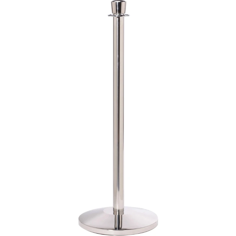 Avspärrningsstolpe i rostfritt stål, Silver 100 x 35 cm AF610 by Barlife color Svart