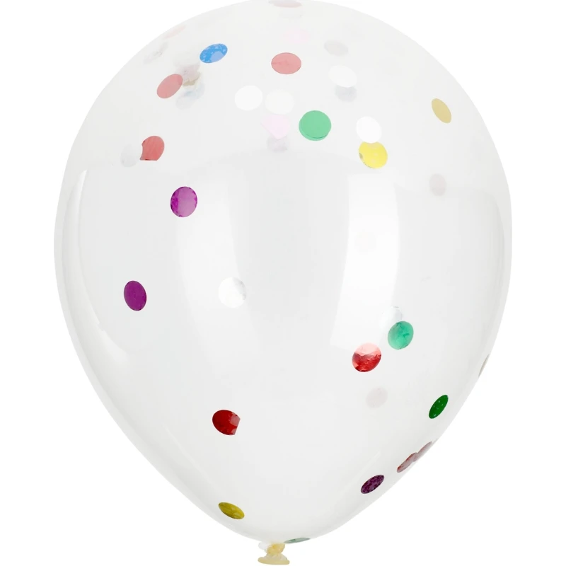 Ballonger med konfetti 8-pack PR2000110 by Koop color Svart