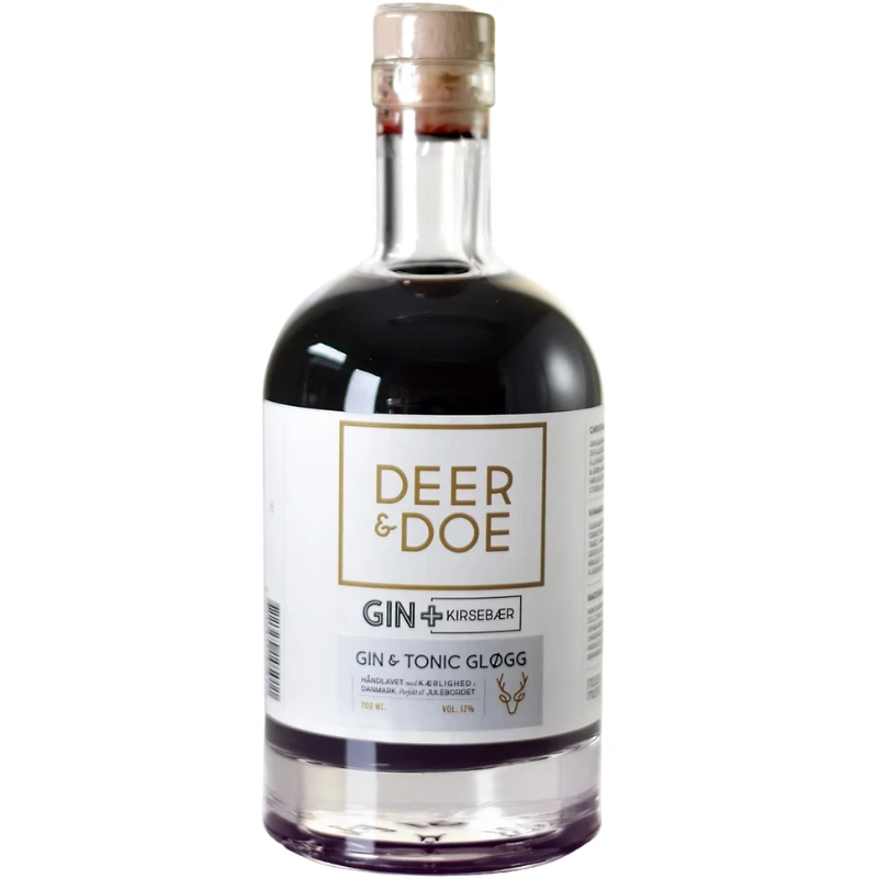 Deer&Doe Gin & Tonic Glögg med körsbär och kryddor 70cl 10501  color Svart