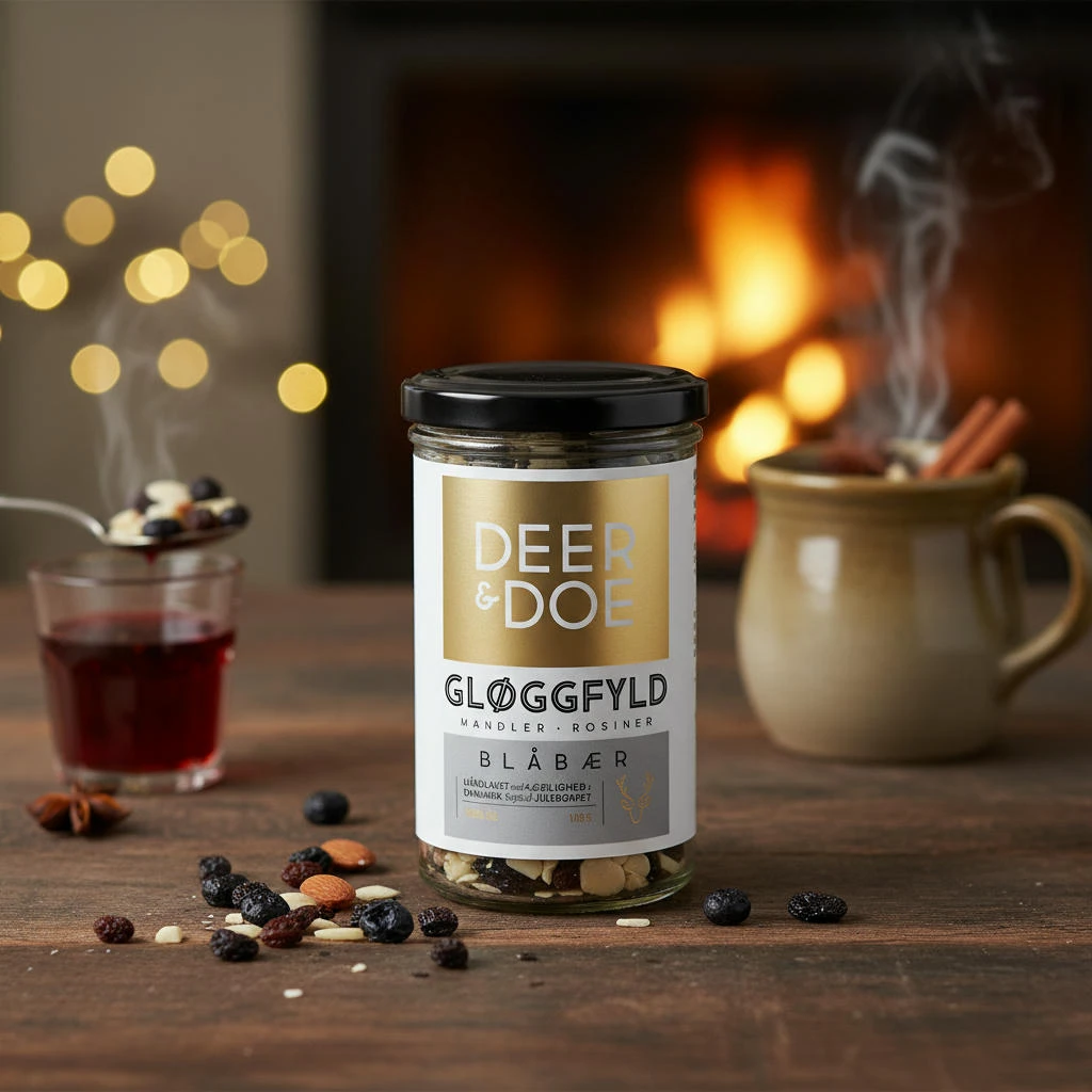 DEER&DOE Glöggmix med Blåbär, Mandel & Russin 100g 10662  color Svart