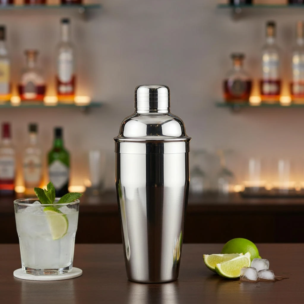 Cocktail Shaker Rostfritt Stål - Deluxe 3-delad BTBL3583 by Beaumont color Silver