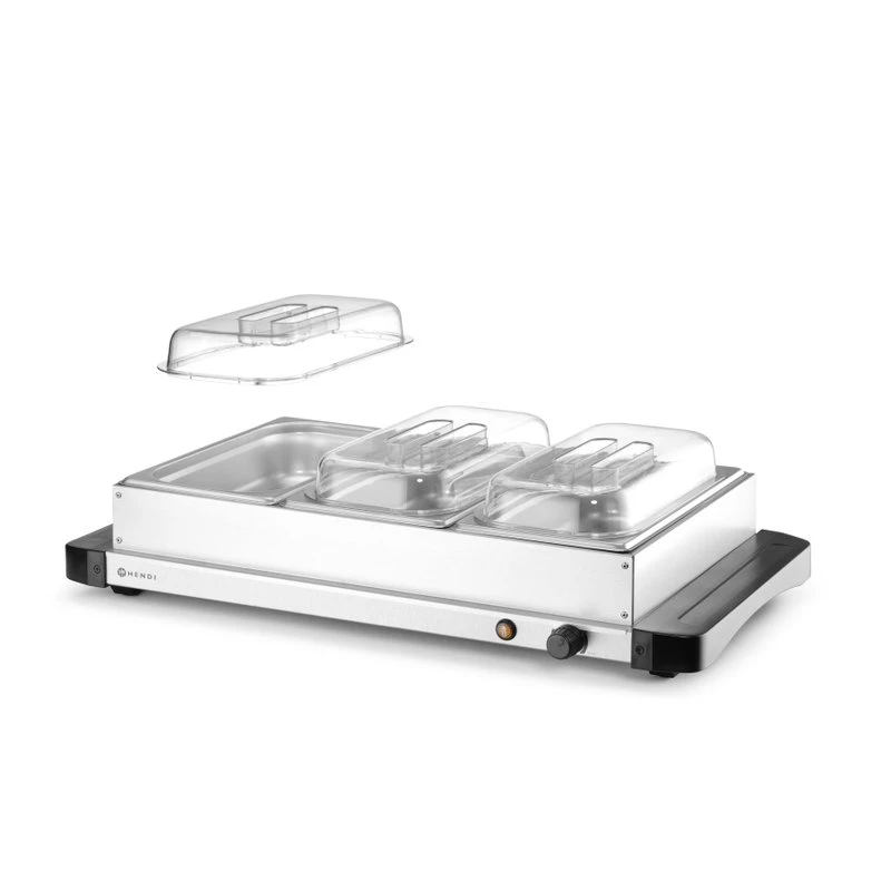 Värmeplatta Hendi 40°C till 75°C - 657x381x(h)161 201749 by Hendi color Silver