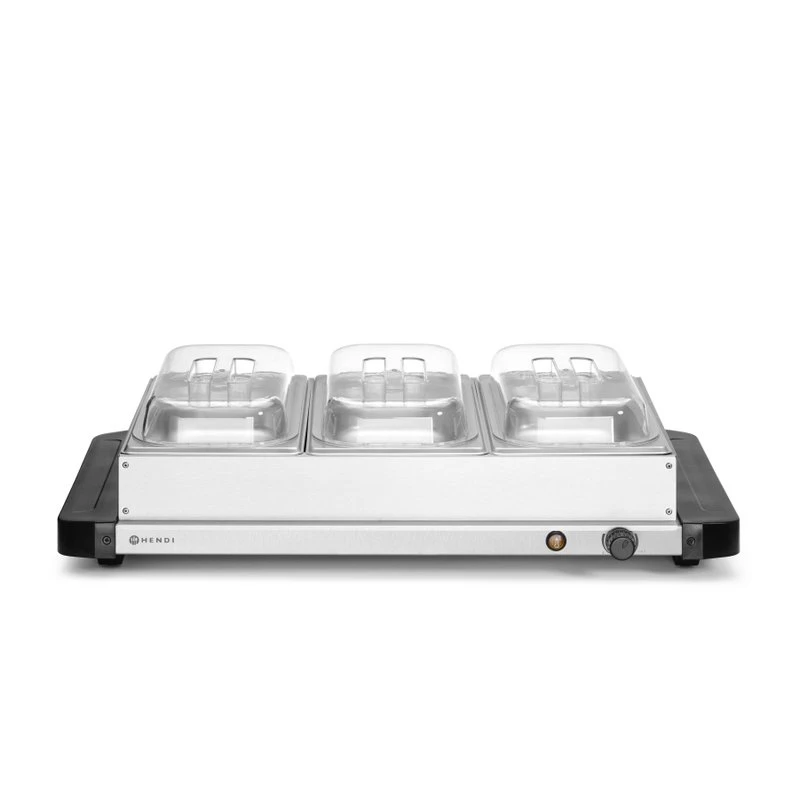 Värmeplatta Hendi 40°C till 75°C - 657x381x(h)161 201749 by Hendi color Silver