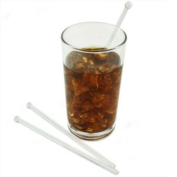 Drinkpinnar BULB 15 cm svarta 500 st. 96-0480  color Svart