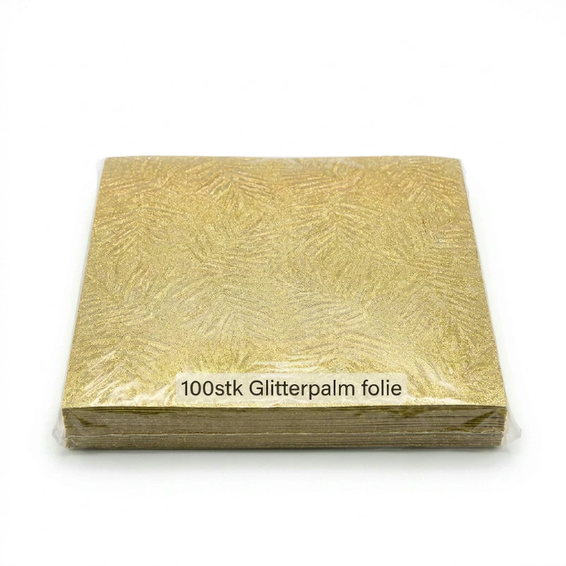 100st Glitterpalm folie 96-0183 by Inn Sale color Svart