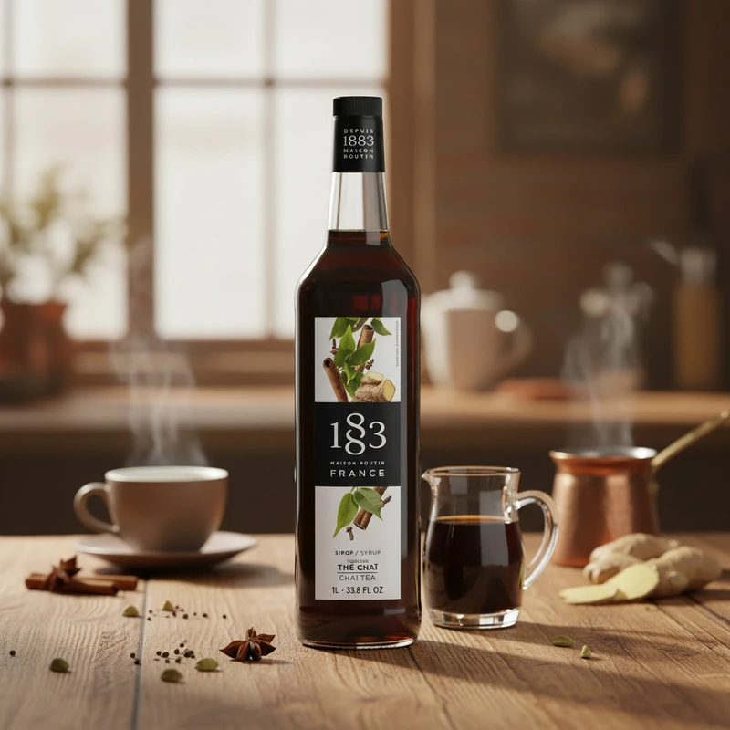 1883 Syrup Chai Tea PET 100 17-4362 by 1883 color Svart