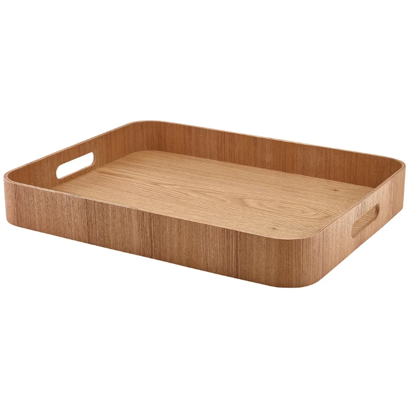 Serveringsbricka Ljust Träfaner 45,5 x 36 cm WVT-B4536L by Genware color Svart