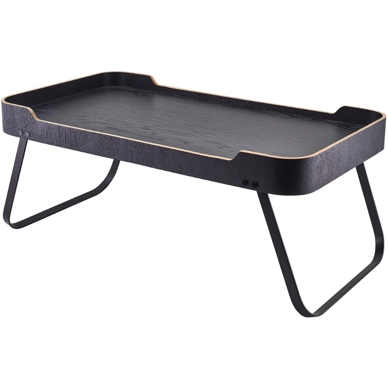 Roomservicebricka Svart Träfaner 59 x 30 x 23 cm WVT-RS5930BK by Genware color Svart