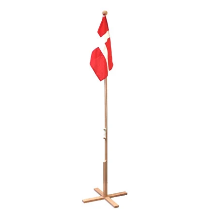 Golvflagga i bok Dannebrog 170 cm 4200087  color Svart
